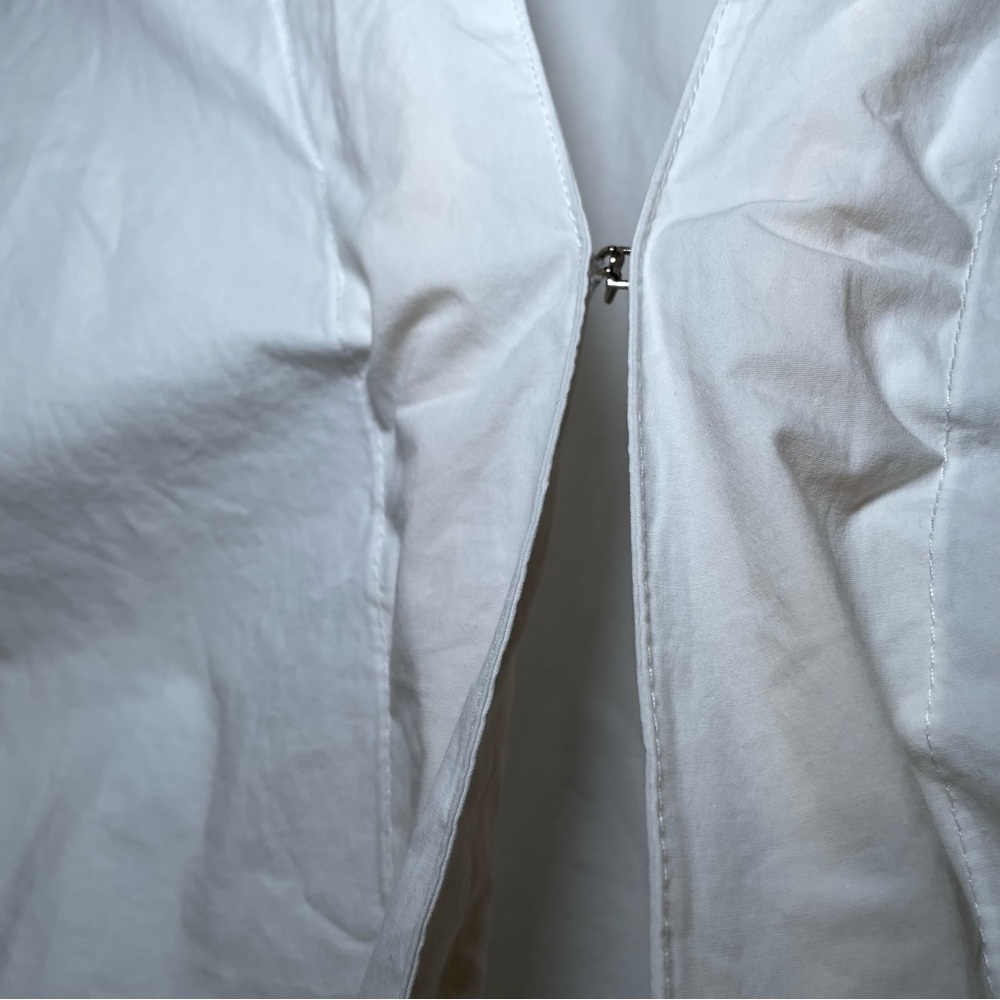 Liviana Conti Women’s White Cotton Blouse Drawstring top Size XS / 0 / EU 38 - Picture 4 of 9